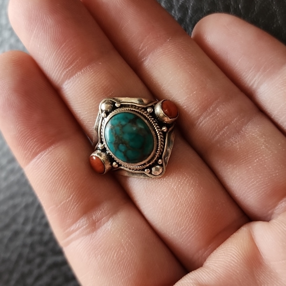 Vtg Adjustable Sterling Silver Ring - image 3